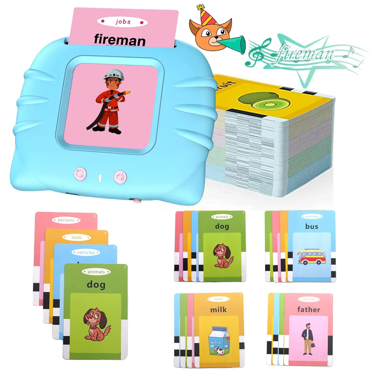 TARJETAS FLASH PARLANTES PARA NIÑOS (SOUND SPEAKER)