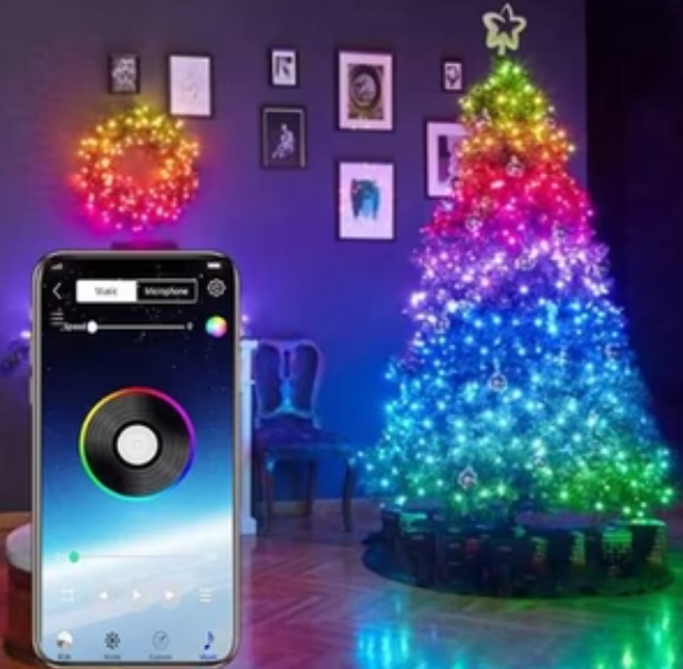 LUCES NAVIDEÑAS LED INTELIGENTES CON CONTROL Y APP